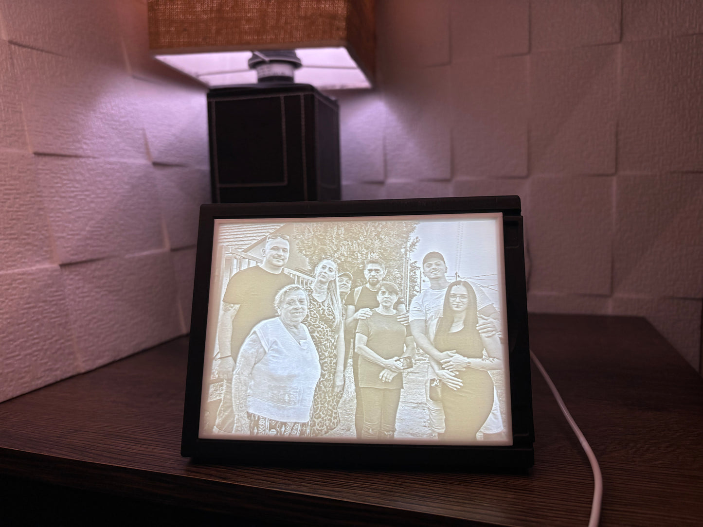 ✨Egyedi litofán képkeretben